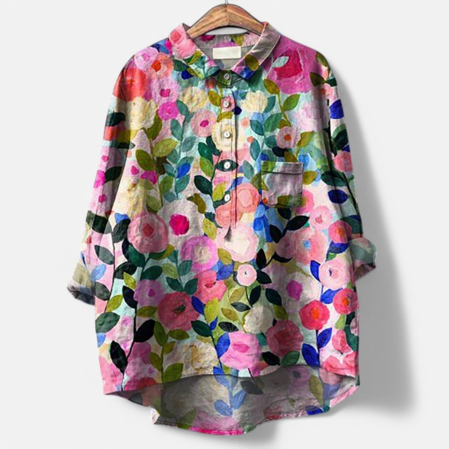 Frida | Trendige und moderne Bluse mit künstlerischen Prints