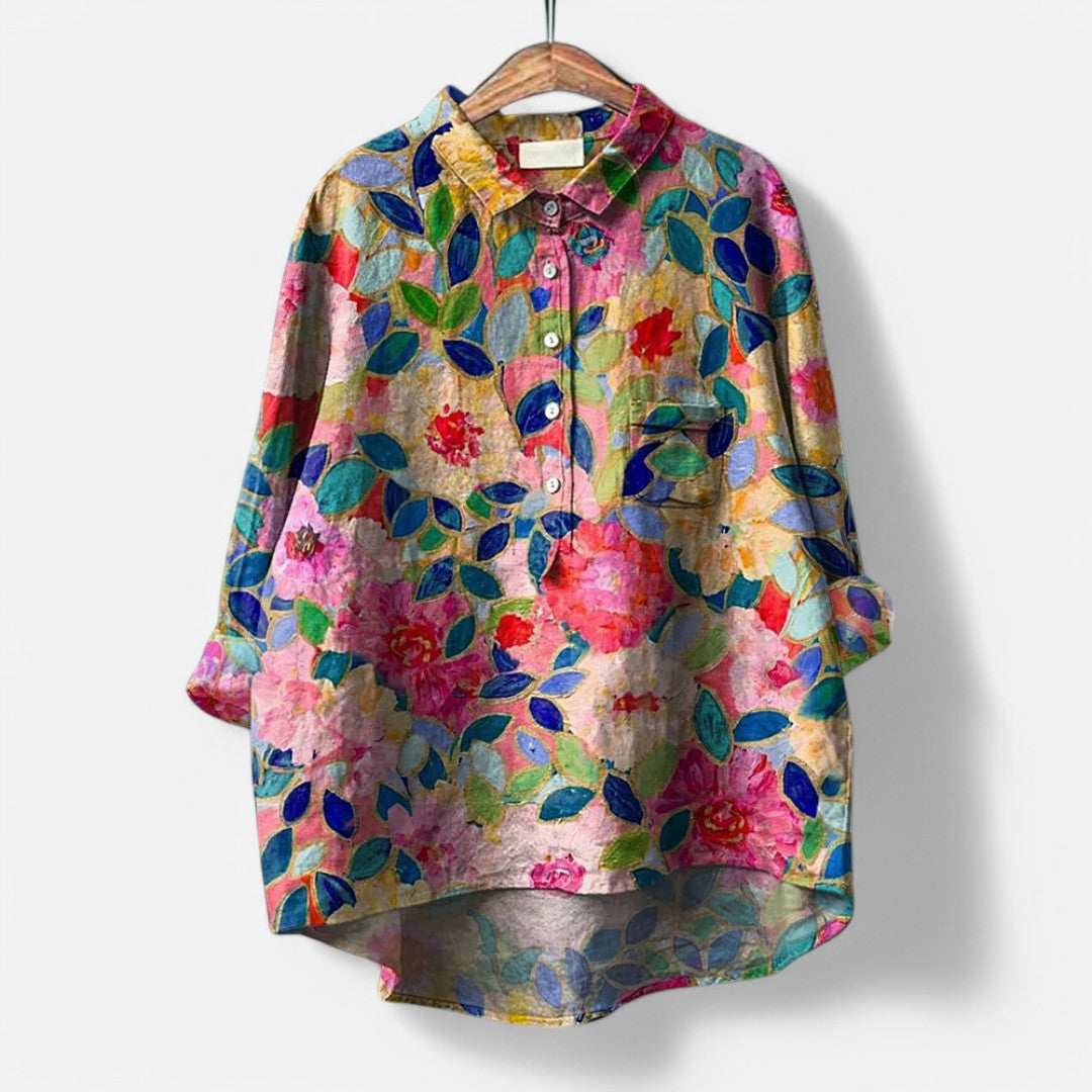 Frida | Trendige und moderne Bluse mit künstlerischen Prints