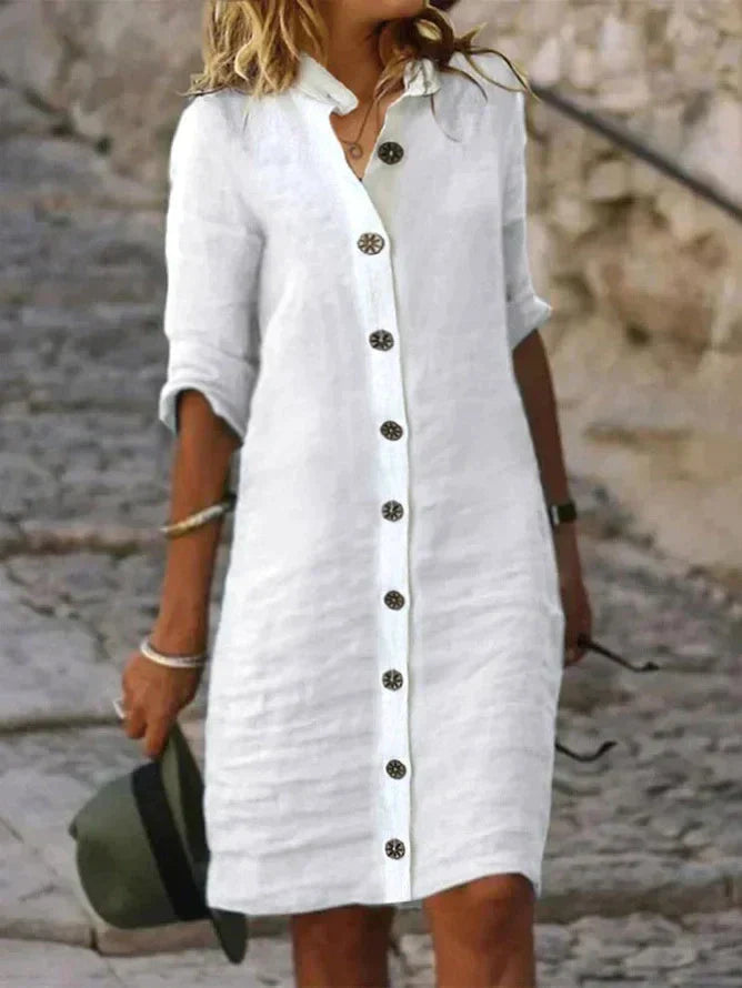 Amalia | Kleid mit Knopfverschluss