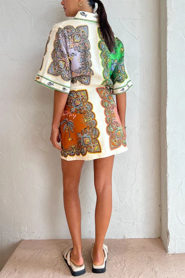 Coco™ - Kleid mit Meerjungfrau-Print