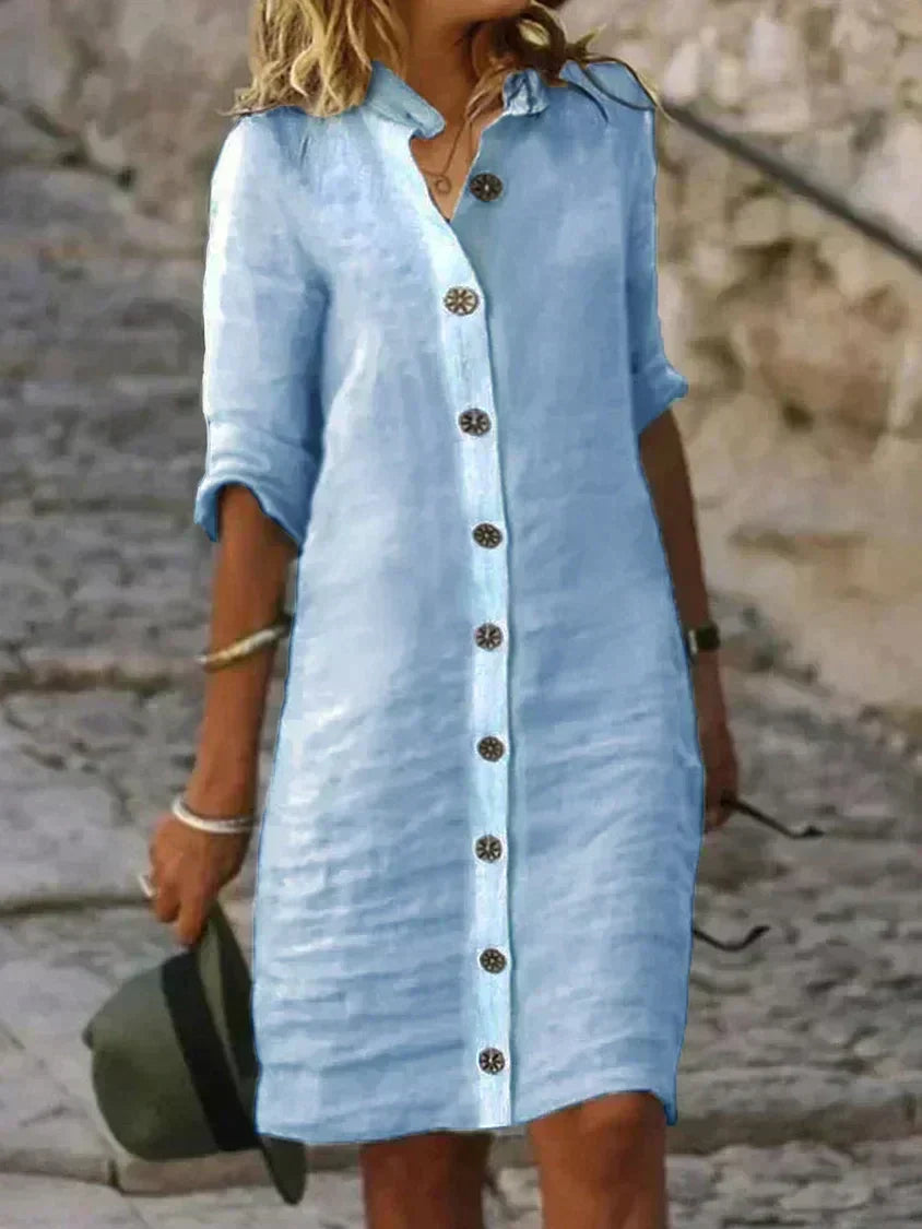 Amalia | Kleid mit Knopfverschluss