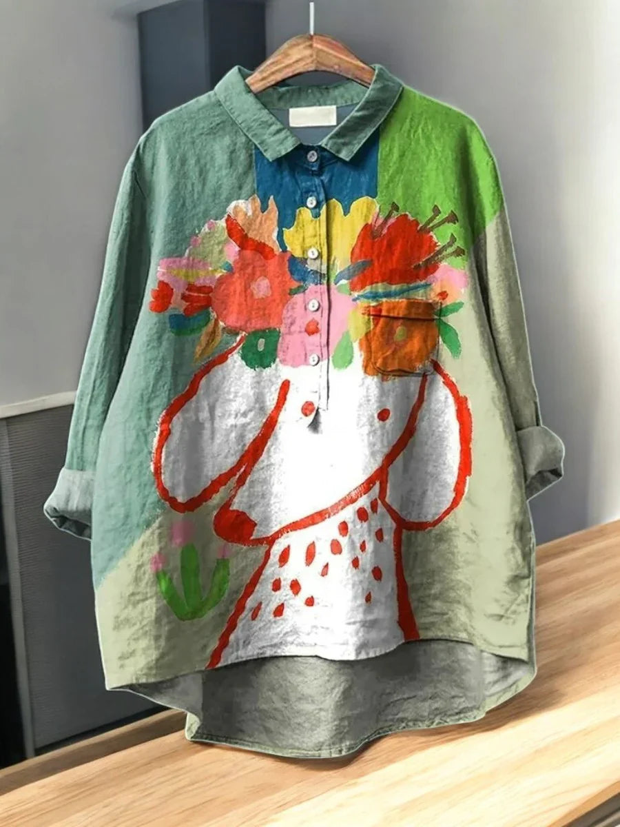 Meike™ - Hundekunst Bluse