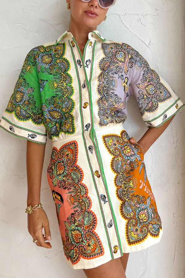 Coco™ - Kleid mit Meerjungfrau-Print