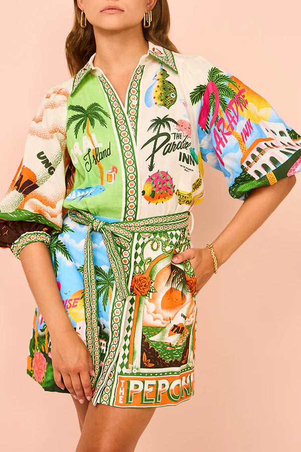 Kim™ - Sommerhemd-Minikleid