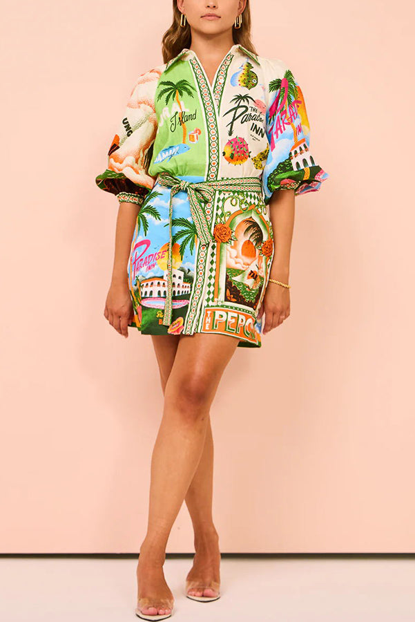 Kim™ - Sommerhemd-Minikleid
