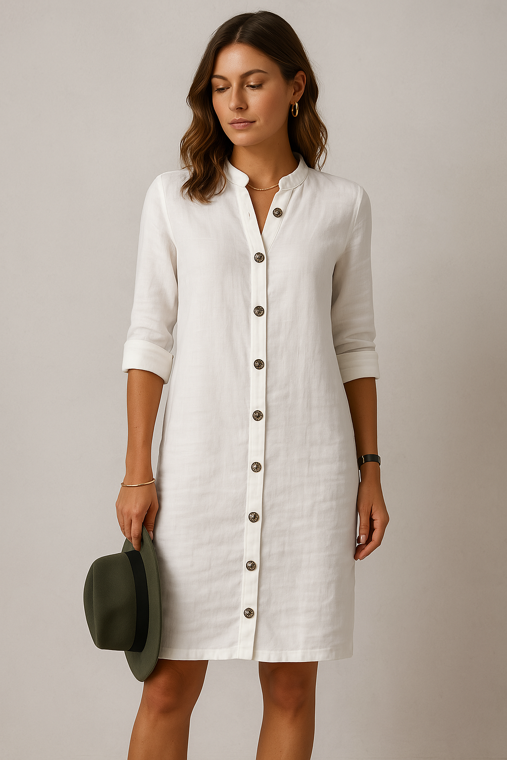 Amalia | Kleid mit Knopfverschluss