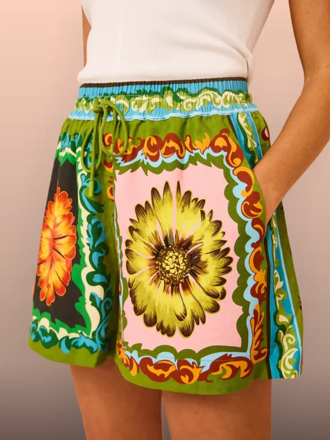 Olivia™ - Blumenshorts-Set