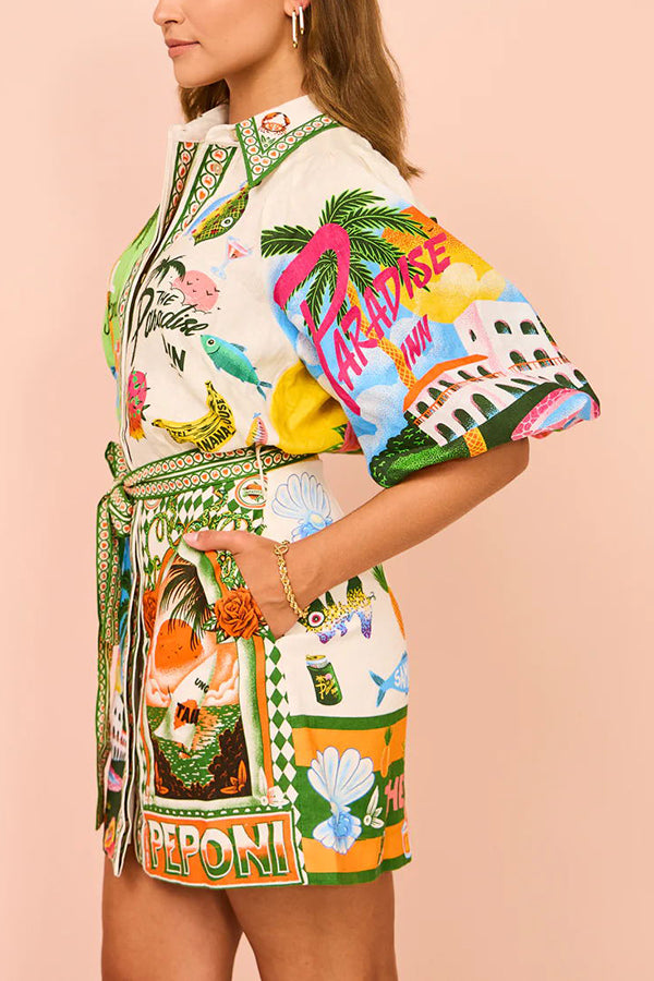 Kim™ - Sommerhemd-Minikleid