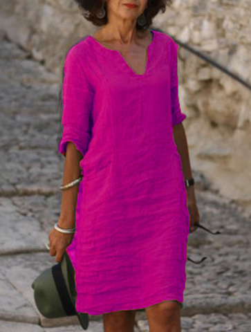 Cassie | Tailliertes Kleid mit V-Ausschnitt