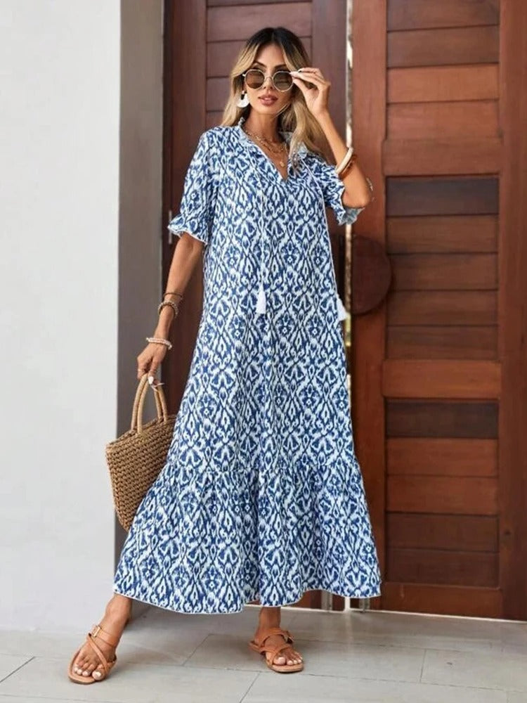 Emma - Elegantes Blumenprint Kleid