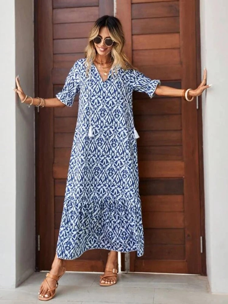 Emma - Elegantes Blumenprint Kleid