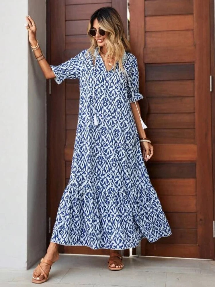 Emma - Elegantes Blumenprint Kleid