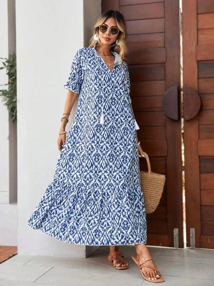 Emma - Elegantes Blumenprint Kleid