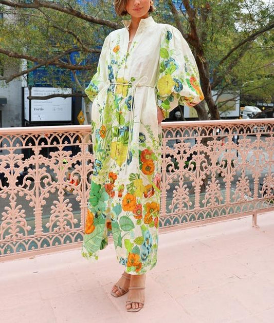 Kelly™ - Maxikleid mit floralem Print