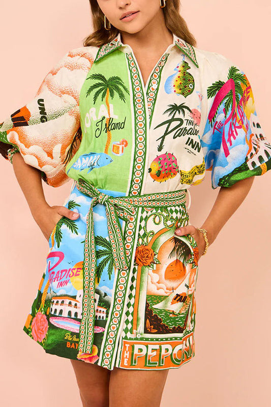 Kim™ - Sommerhemd-Minikleid