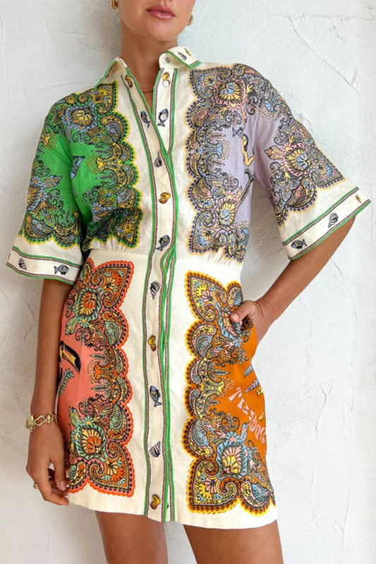 Coco™ - Kleid mit Meerjungfrau-Print